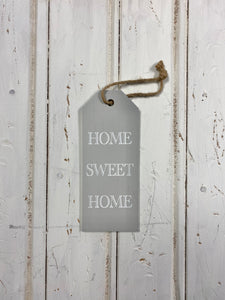 HOME SWEET HOME Grey Wooden Sign