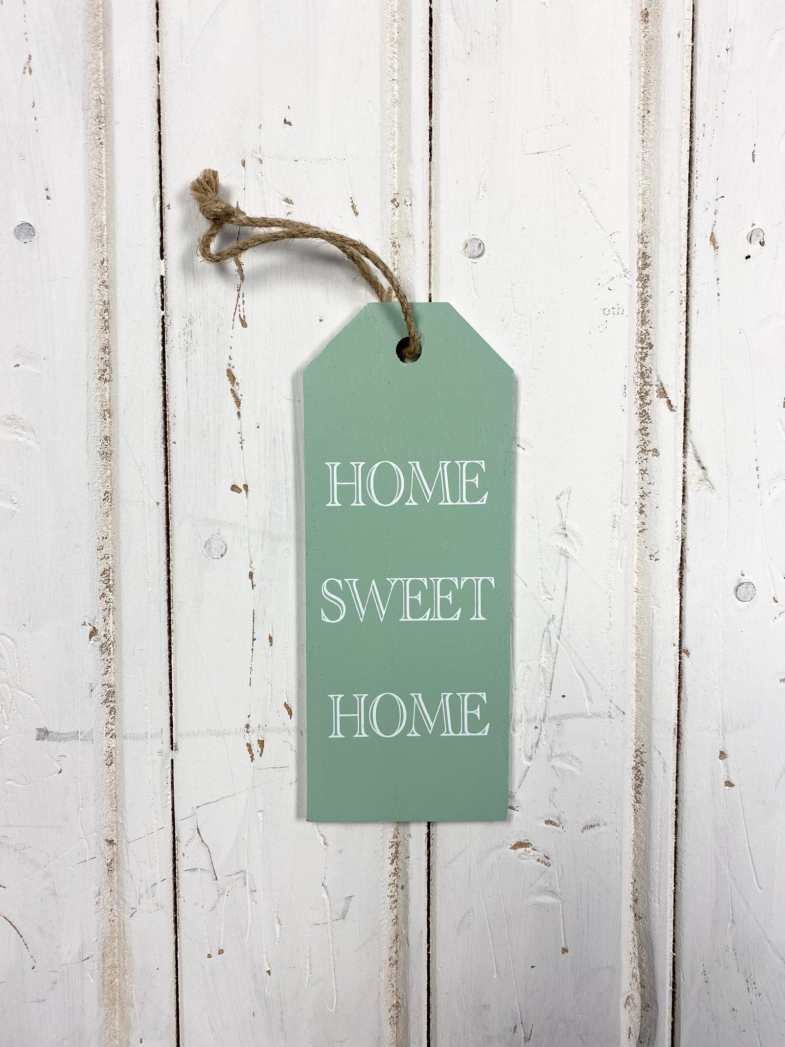 HOME SWEET HOME Green Wooden Sign