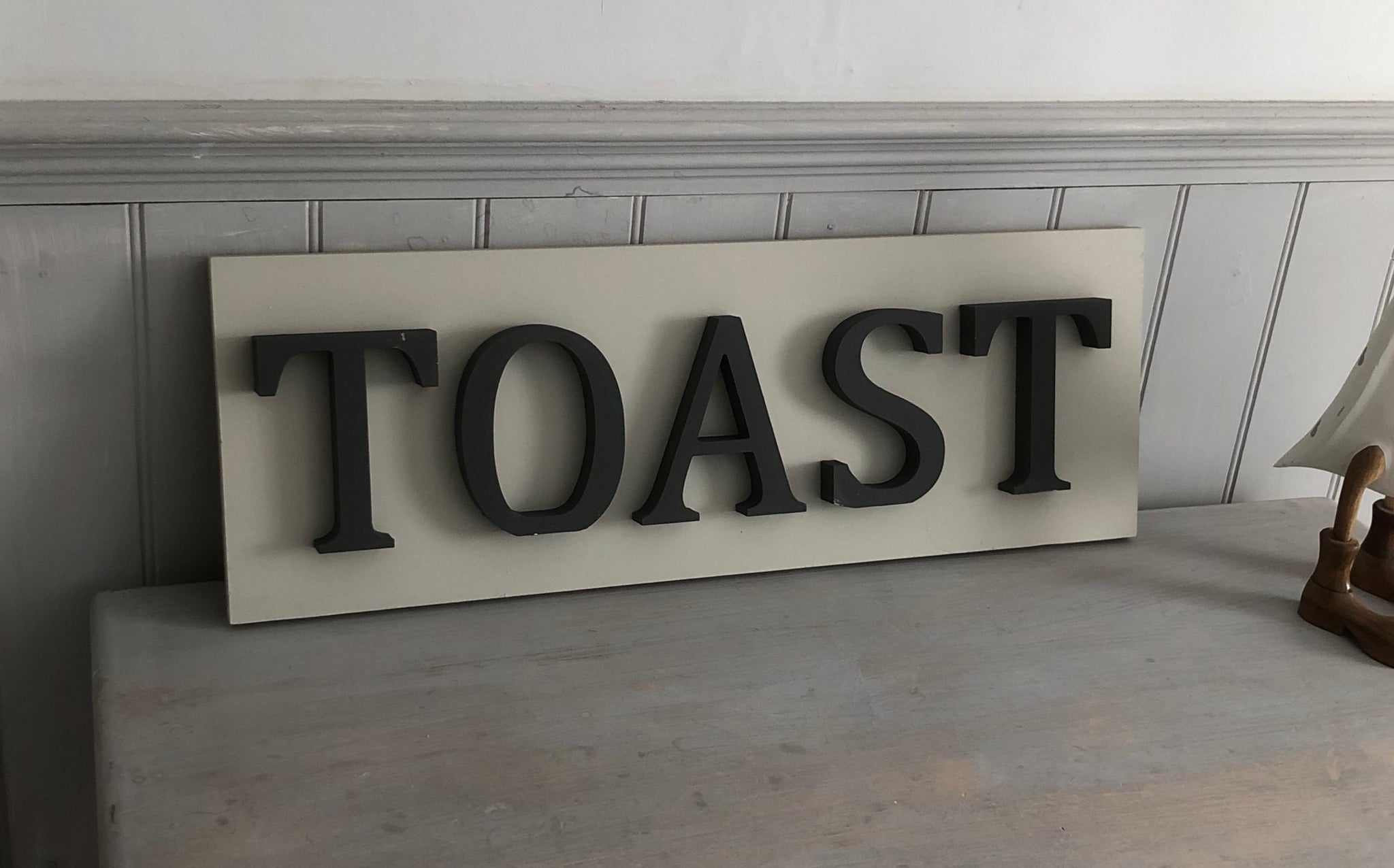 Wooden Toast Sign