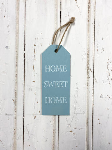 HOME SWEET HOME Blue Wooden Sign