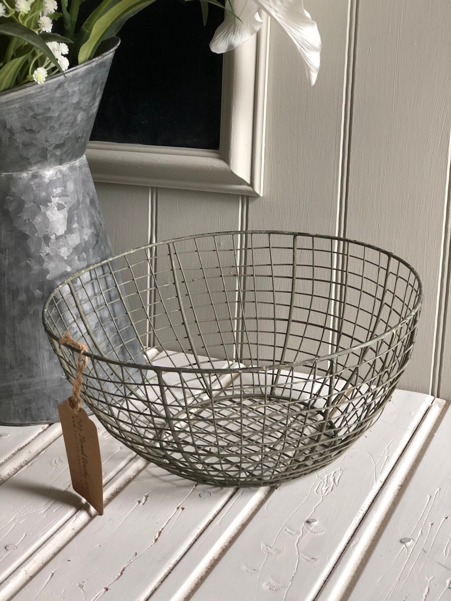Large Round Wire Basket
