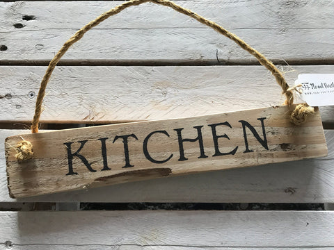 Rustic Wooden Kitchen Sign