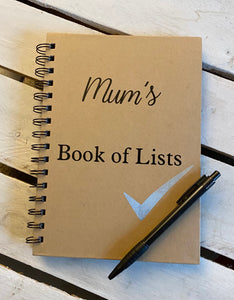 Mum’s Book of Lists A5 Notebook