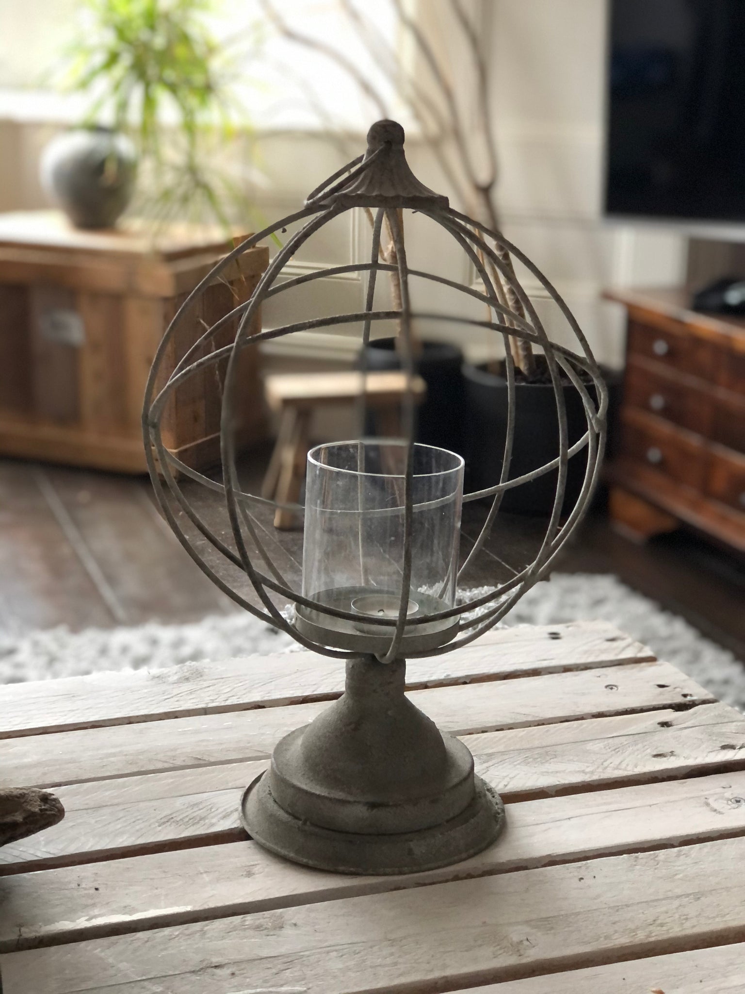 Athena Globe Candle Holder