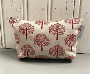 Red Print Mulberry Style Wash bag
