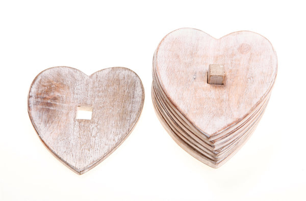 Wooden Heart Coasters